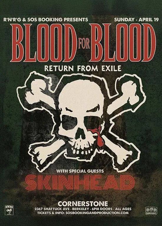 BLOOD FOR BLOOD with SKINHEAD 1