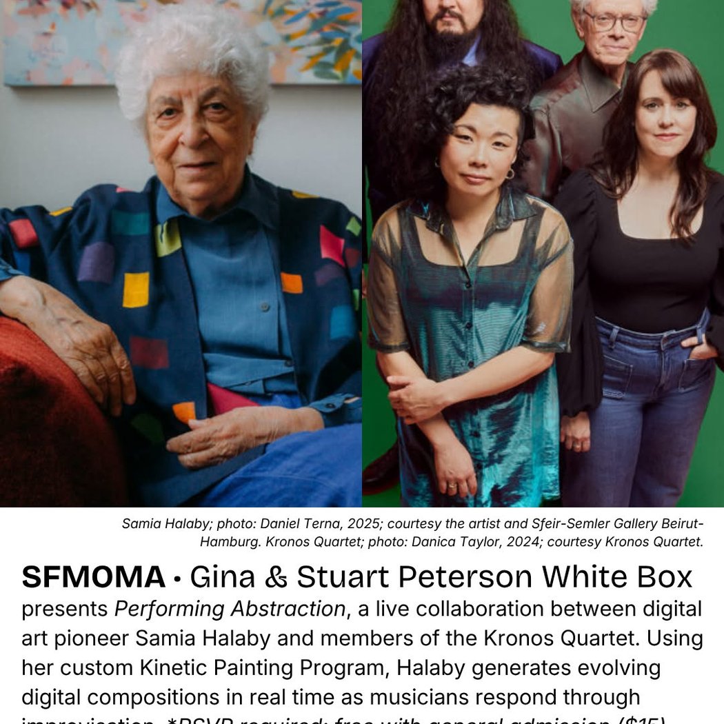 Performing Abstraction: a live collaboration between Samia Halaby and Kronos Quartet 1