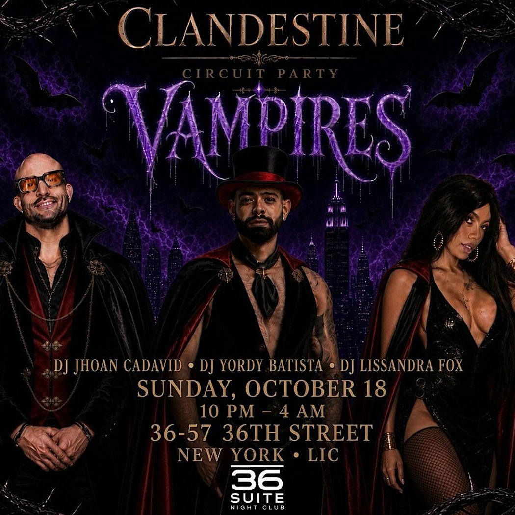 CLANDESTINE- VAMPIRES |ANNIVERSARY | HALLOWEEN EDICION