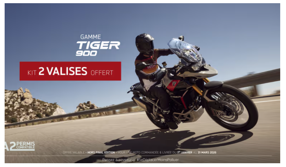 TIGER 900 FAMILY Kit 2 valises offert 1