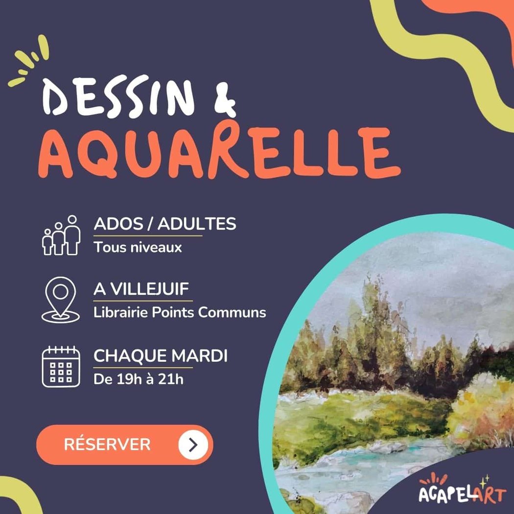 Cours de dessin & aquarelle Ados/Adultes 1