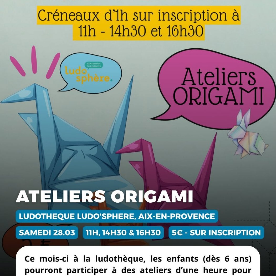 Ateliers Origami 1