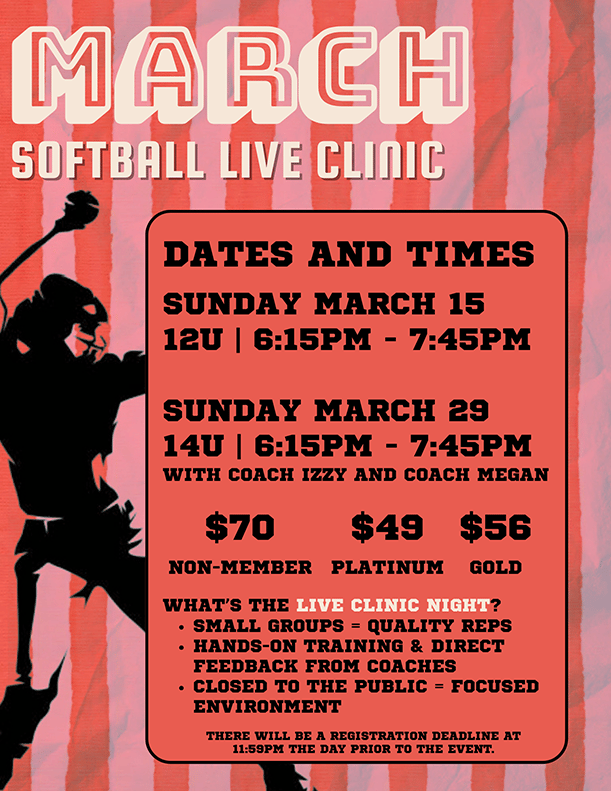 Softball Live Hitting CLINIC 1