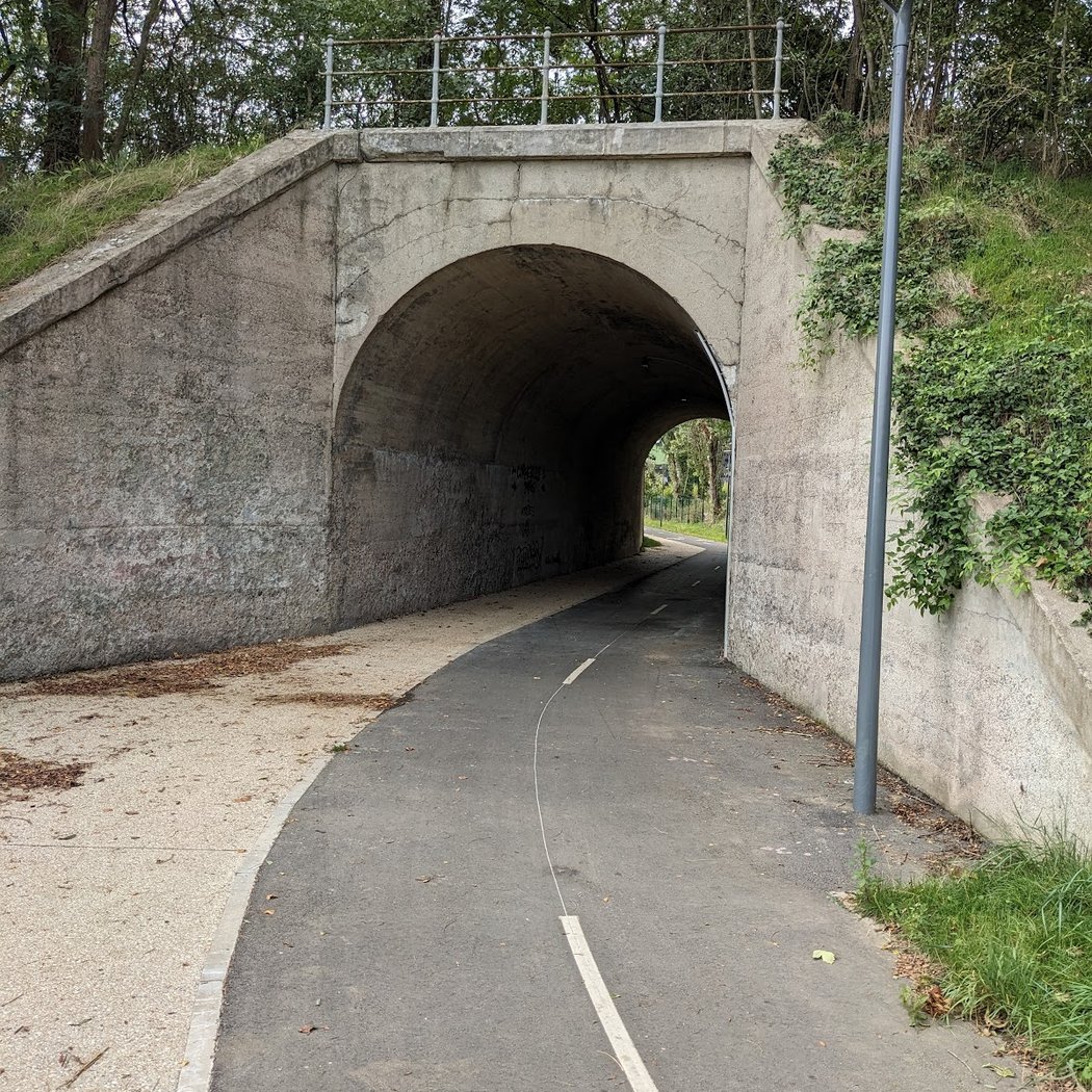 Piste cyclable à Cormeilles (Pont du chemin vert) 2