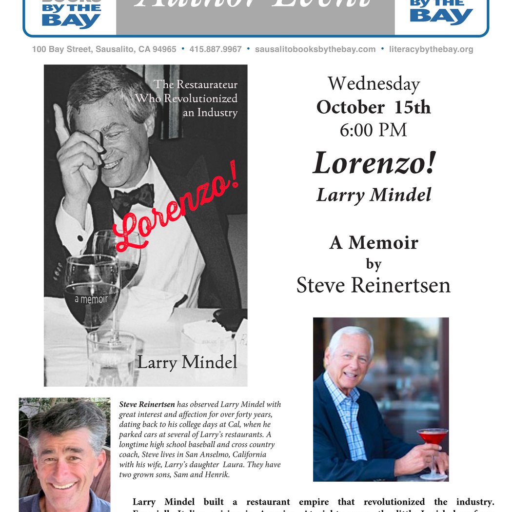 Author Steve Reinerstein & Legendary Restauranteur Larry Mindel 1