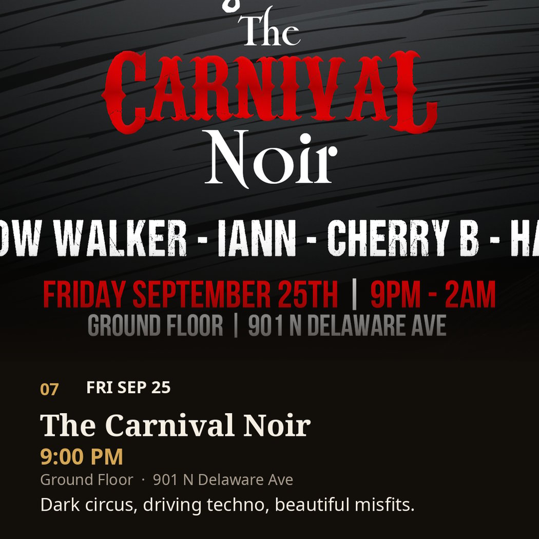 The Carnival Noir