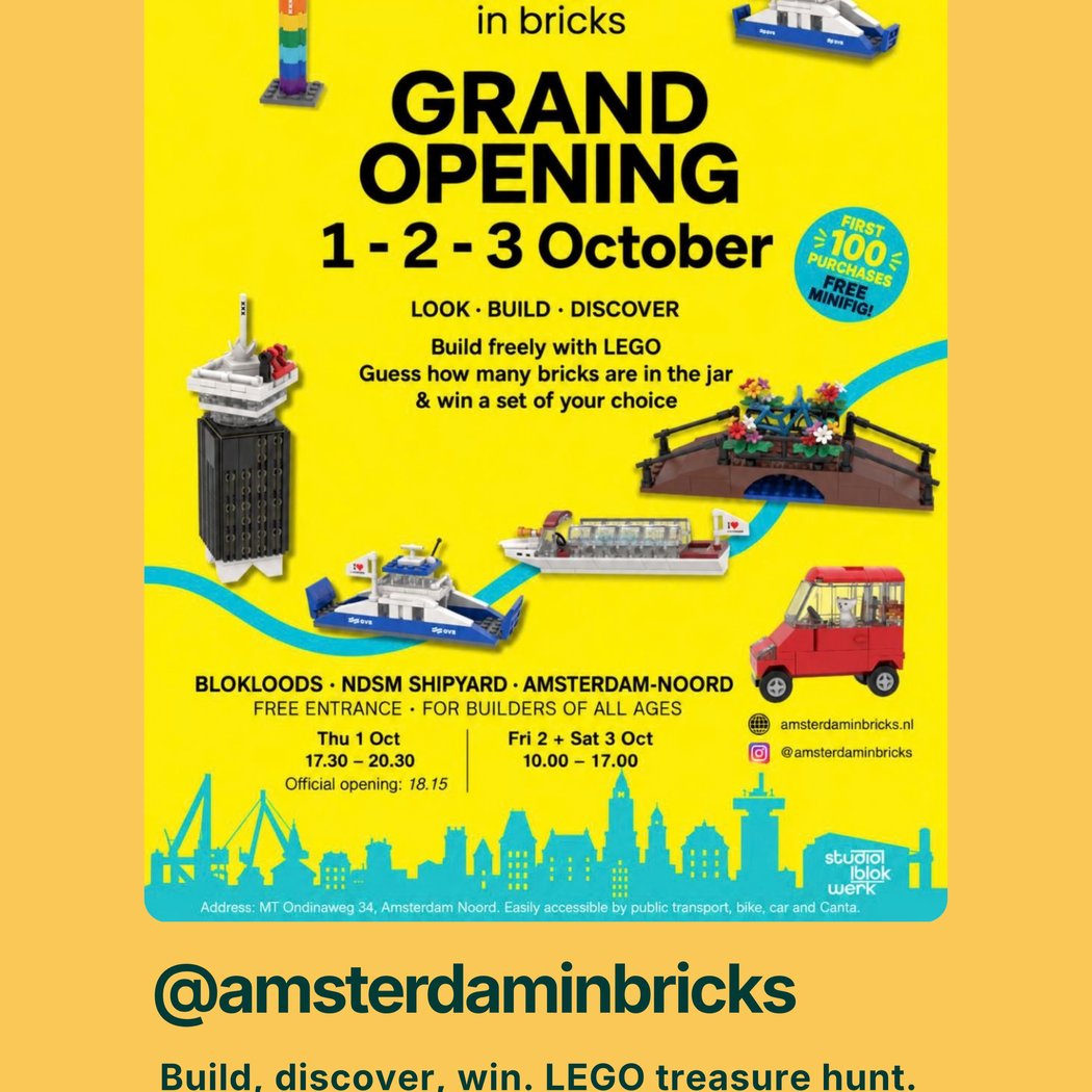 AMSTERDAM in bricks GRAND OPENING