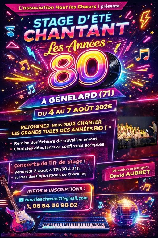Stage été 2026 - Les années 80 1