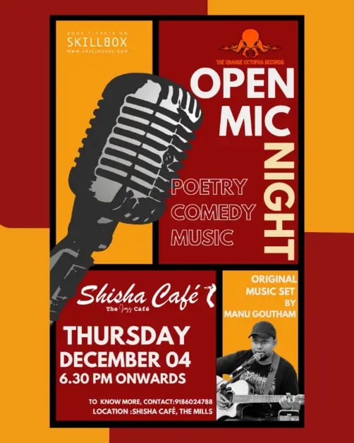 Open Mic at Shisha Cafe by The Orange Octopus Records 1