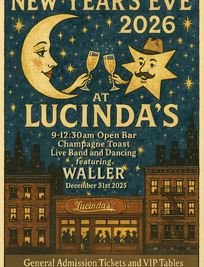 Lucinda's NYE Black Friday GA Ticket Sale 1