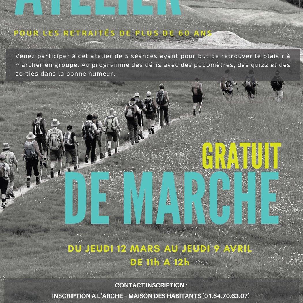 Atelier de marche en mouvement pour les retraités de plus 60 ans 1
