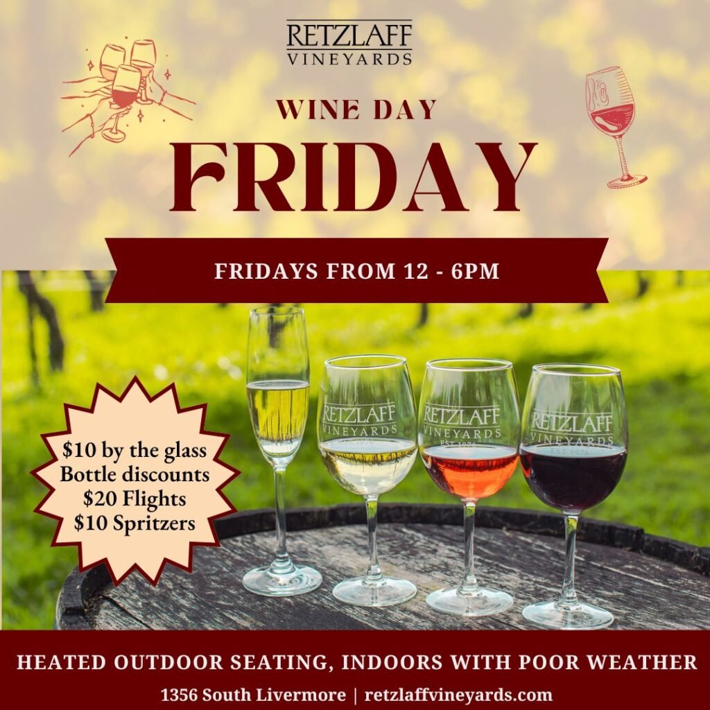 Wine Day Friday! Happy Hour Pricing All Day 1