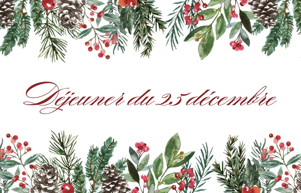 Menu de Noël 2025 2