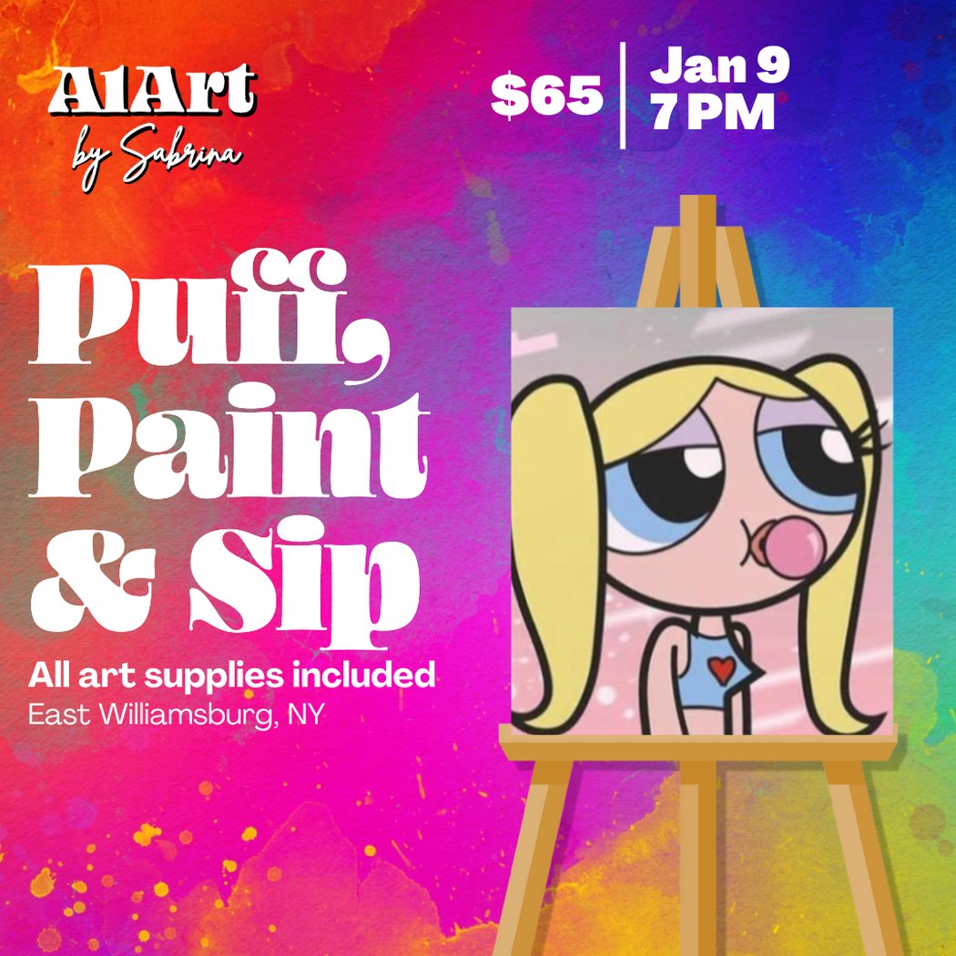 Puff, Paint and Sip Art Studio 1
