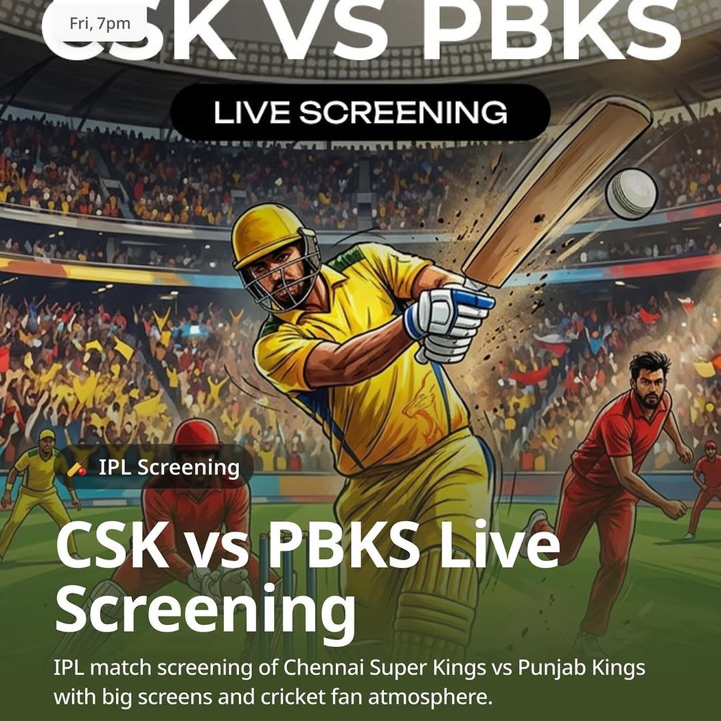 CSK vs PBKS Live Screening 1