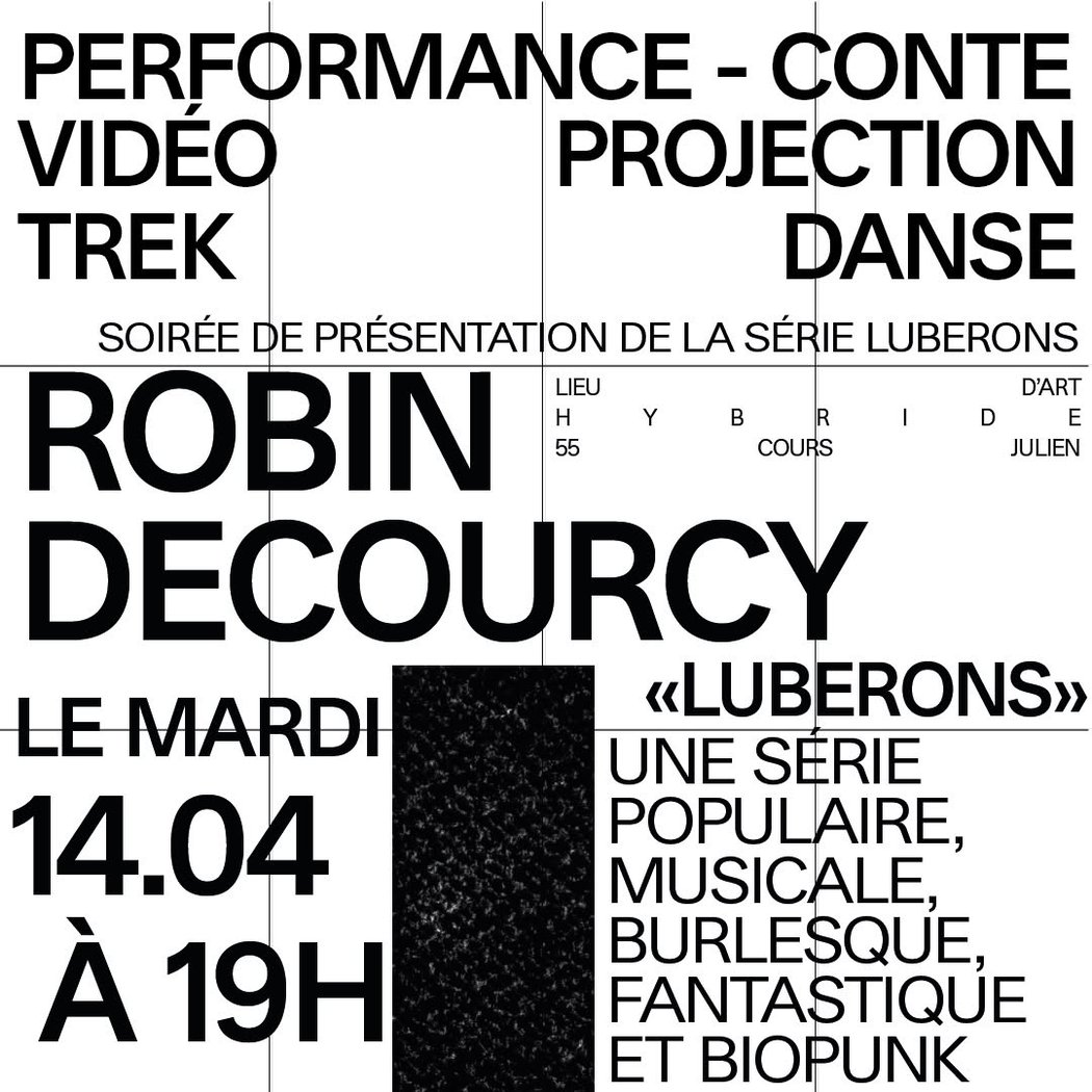 Performance - conte, vidéo-projection et trek danse autour de la série LUBERONS 1