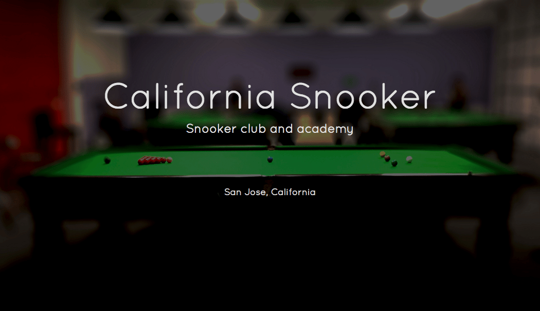 California Snooker 1