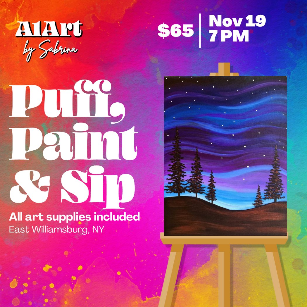 Puff, Paint and Sip Art Studio 1