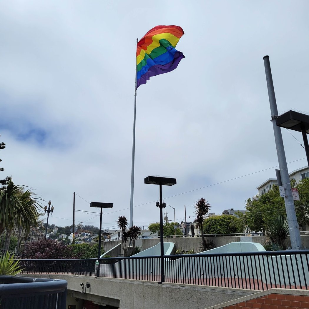 Gilbert Baker Memorial Rainbow Flag 2