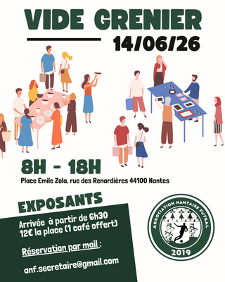 Nantes Vide-grenier de l'association nantaise de futsal
