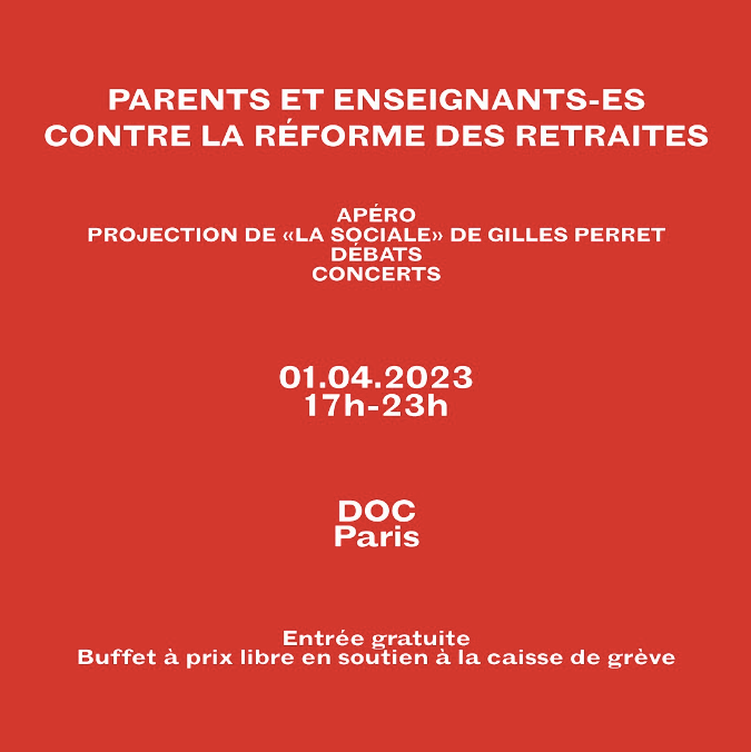 PARENTS ET ENSEIGNANTS-TES CONTRE LA RÉFORME DES RETRAITES 1