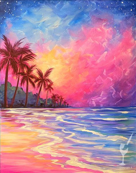 Glowing Sunset Palms 1