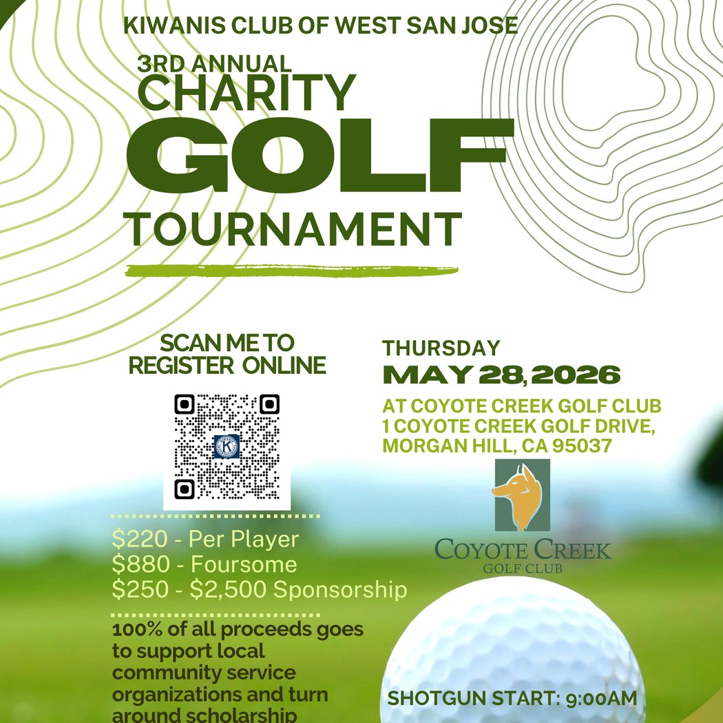 Kiwanis Club of West San Jose 3rd Annual Charity Golf Tournament 1