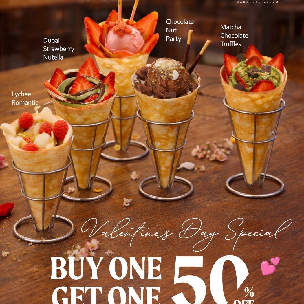 Valentine's Day Special at T-swirl Crêpe 1