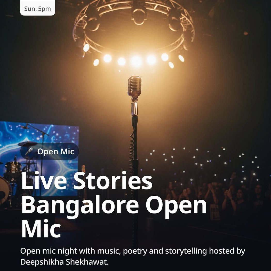 Live Stories Bangalore | Open Mic 1