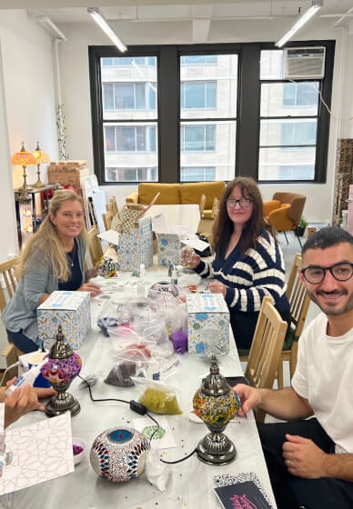Ottoman Glow Turkish Mosaic Lamp Workshop 2