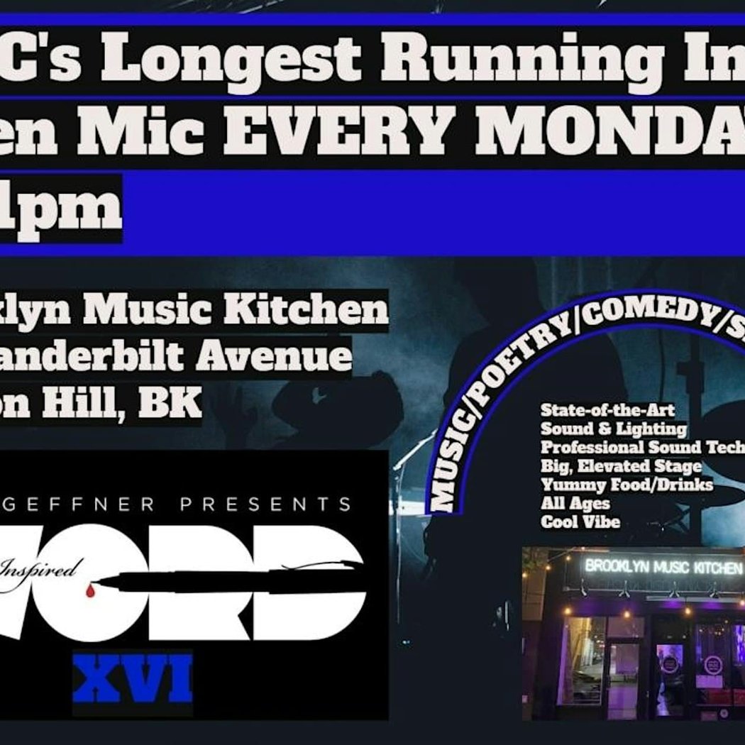 Monday Night LIVE Showcase & Open Mic at the Brooklyn Music Kitchen 1