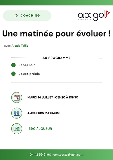 Coaching matinée 1