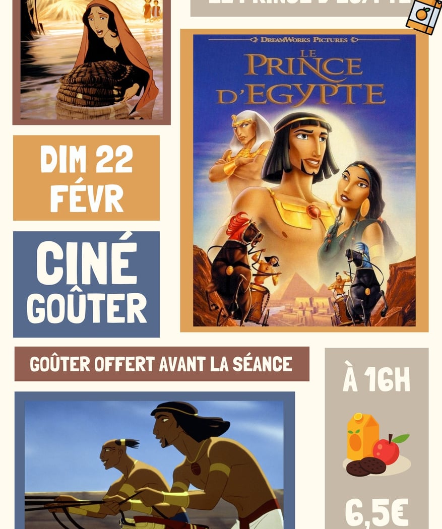 Ciné-goûter - Le Prince d'Egypte 1