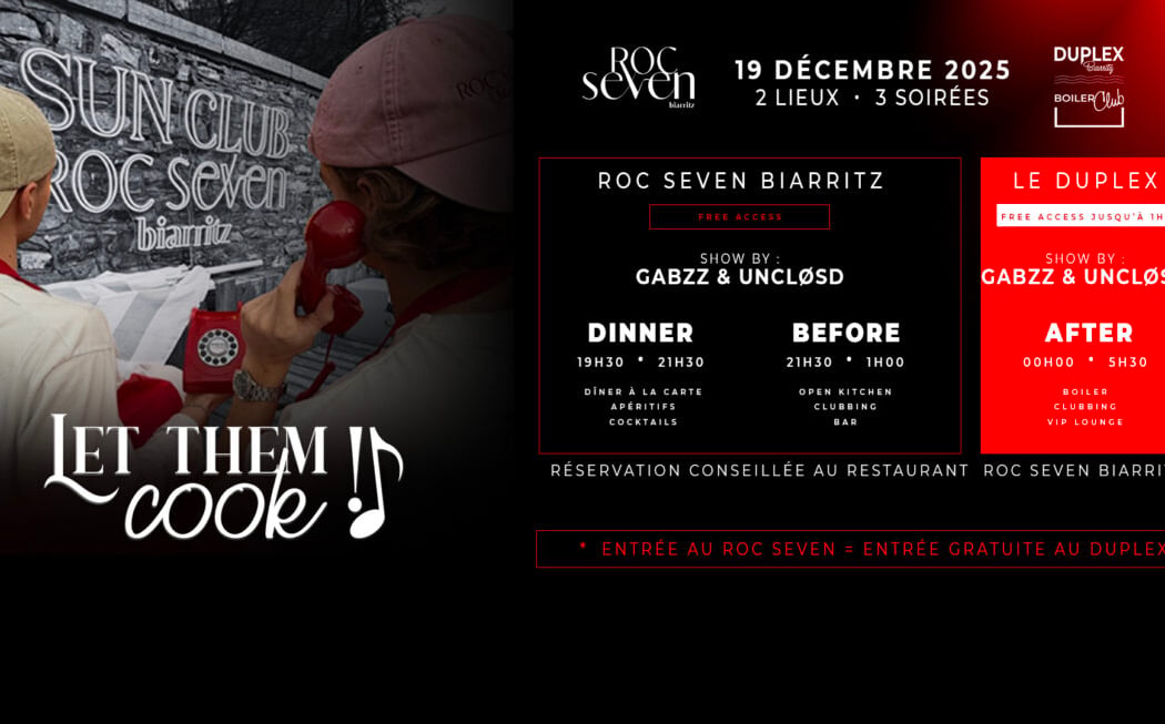 LET THEM COOK ! BEFORE ROC SEVEN >> AFTER DUPLEX CLUB 1