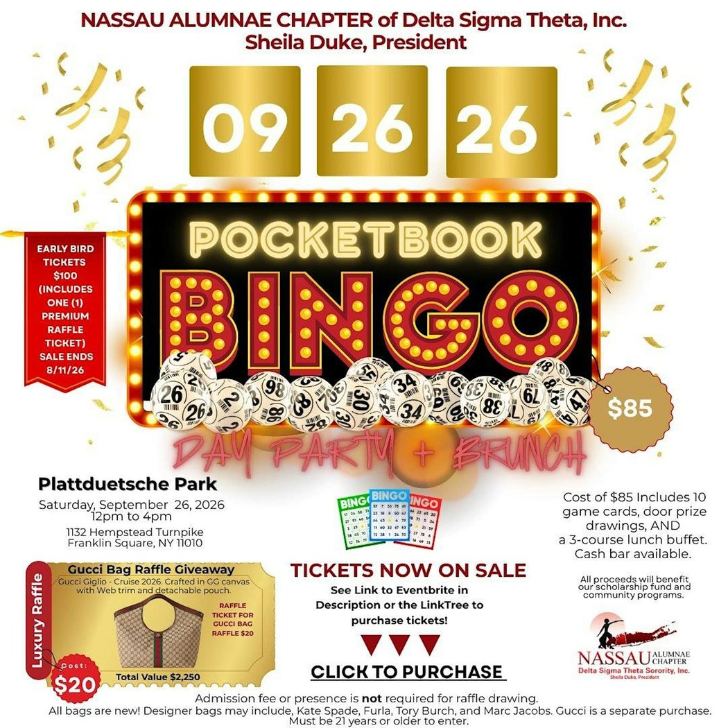 Pocketbook Bingo Day Party - An Event Like No Other to Win Designer Bags!