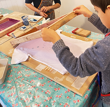 Sérigraphie - Atelier enfant 1