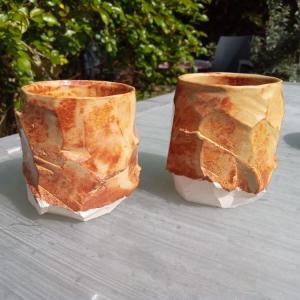 Visite démonstration dans un atelier de céramiste - technique du kurinuki 2