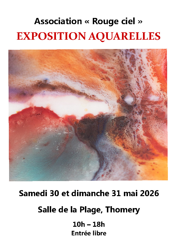 Exposition aquarelles Association "Rouge ciel" 1
