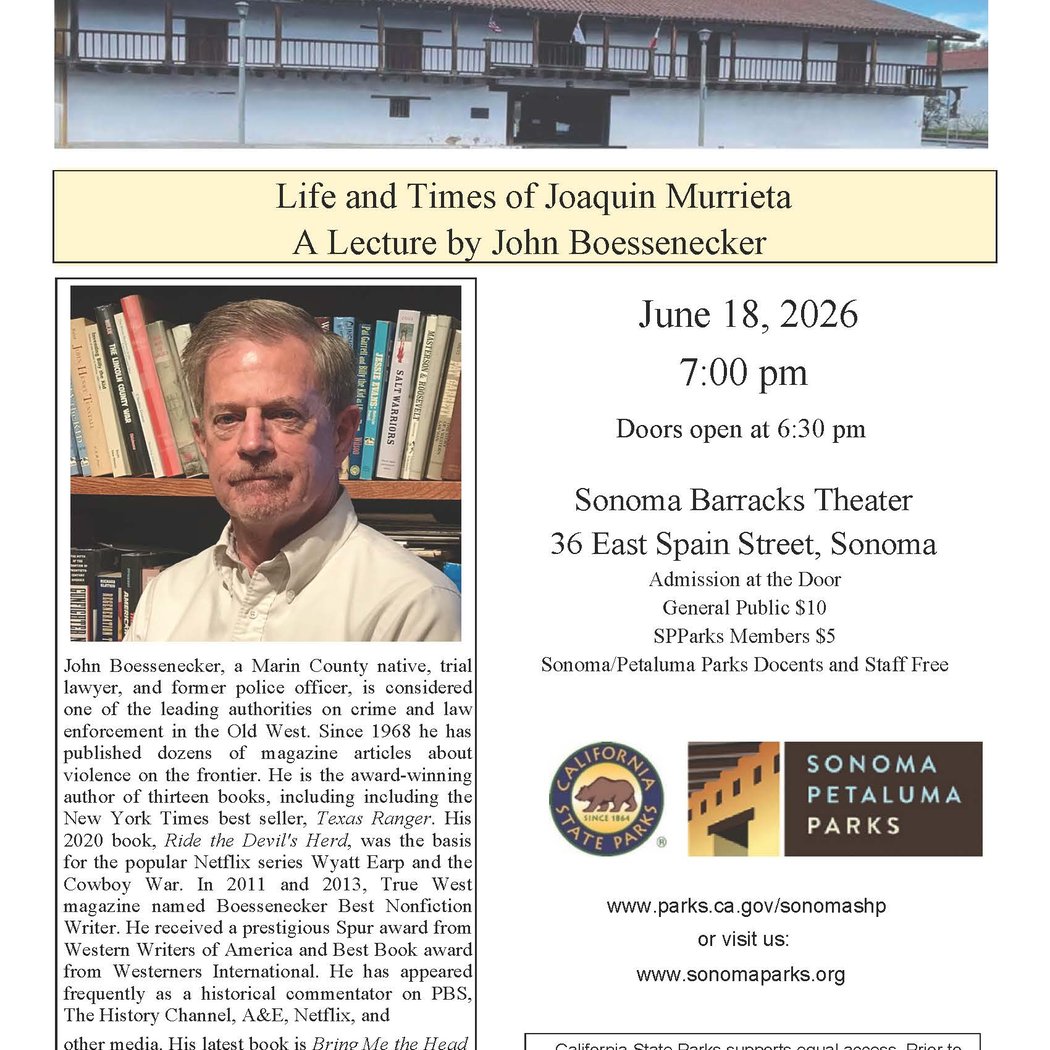 Lecture: John Boessenecker – Life and Times of Joaquin Murrieta
