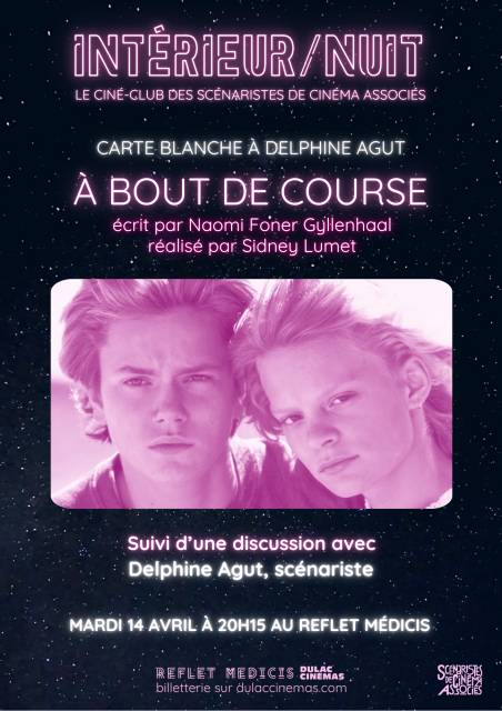 INTÉRIEUR / NUIT: À BOUT DE COURSE suivi d'une discussion avec Delphine Agut 1