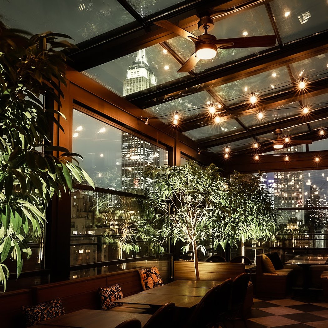 Vintage Green Rooftop 2