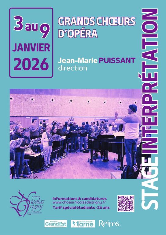 Stages d'Interprétation Les Grands Chœurs d'Opéra 1