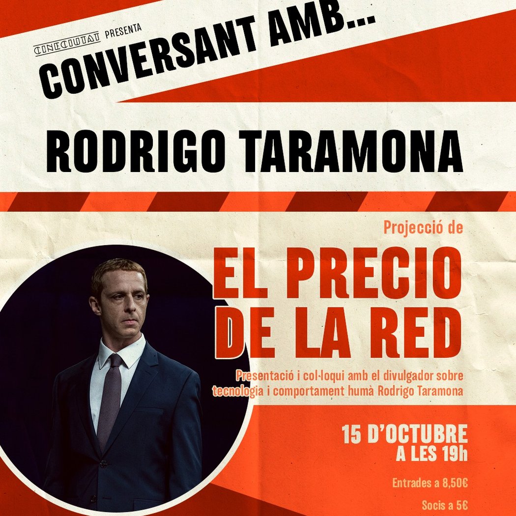 Projecció de 'El precio de la red' i col·loqui amb Rodrigo Taramona