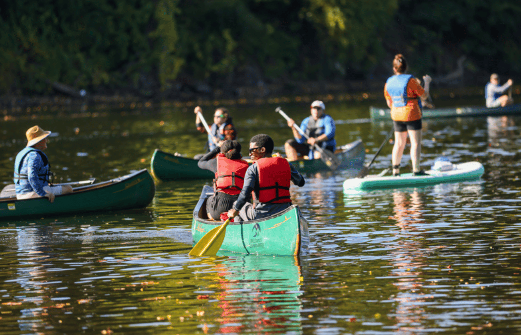 Lehigh River Sojourn Day 1: Leisurely Paddle and River Clean-up 1