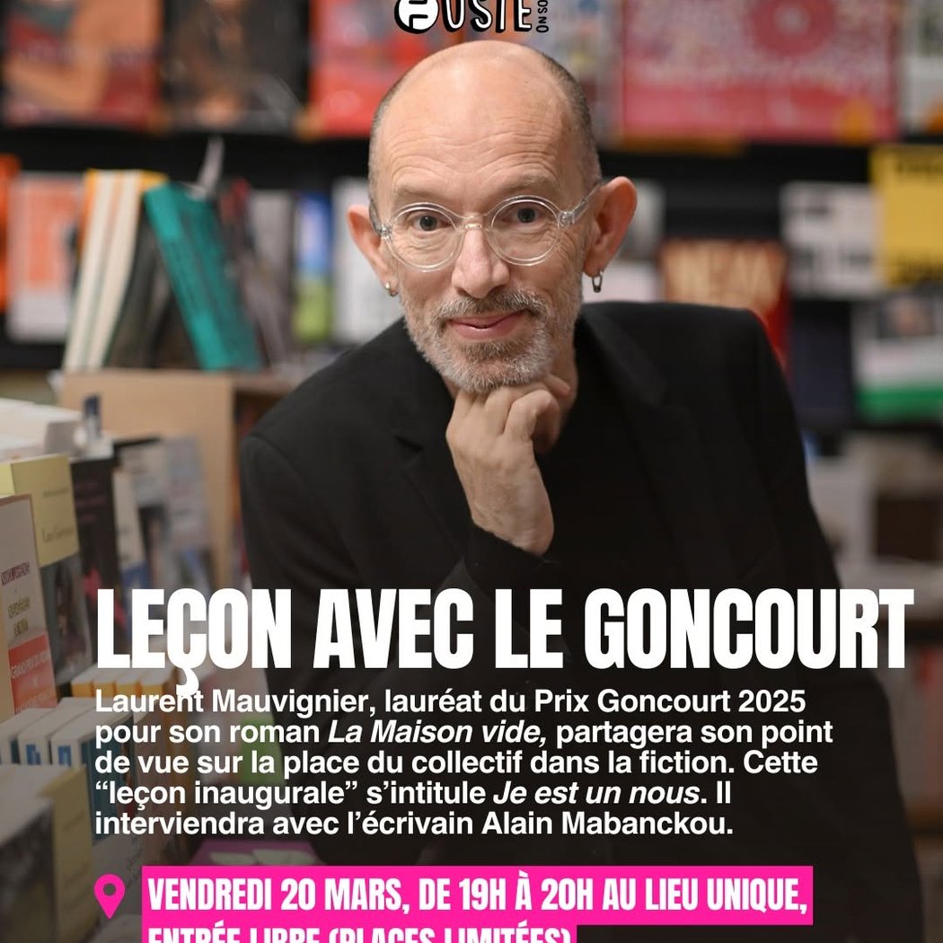 Leçon avec le Goncourt (Laurent Mauvignier) 1