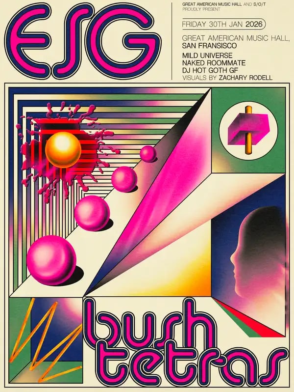 ESG, Bush Tetras with Mild Universe, Naked Roommate, DJ Hot Goth GF 1
