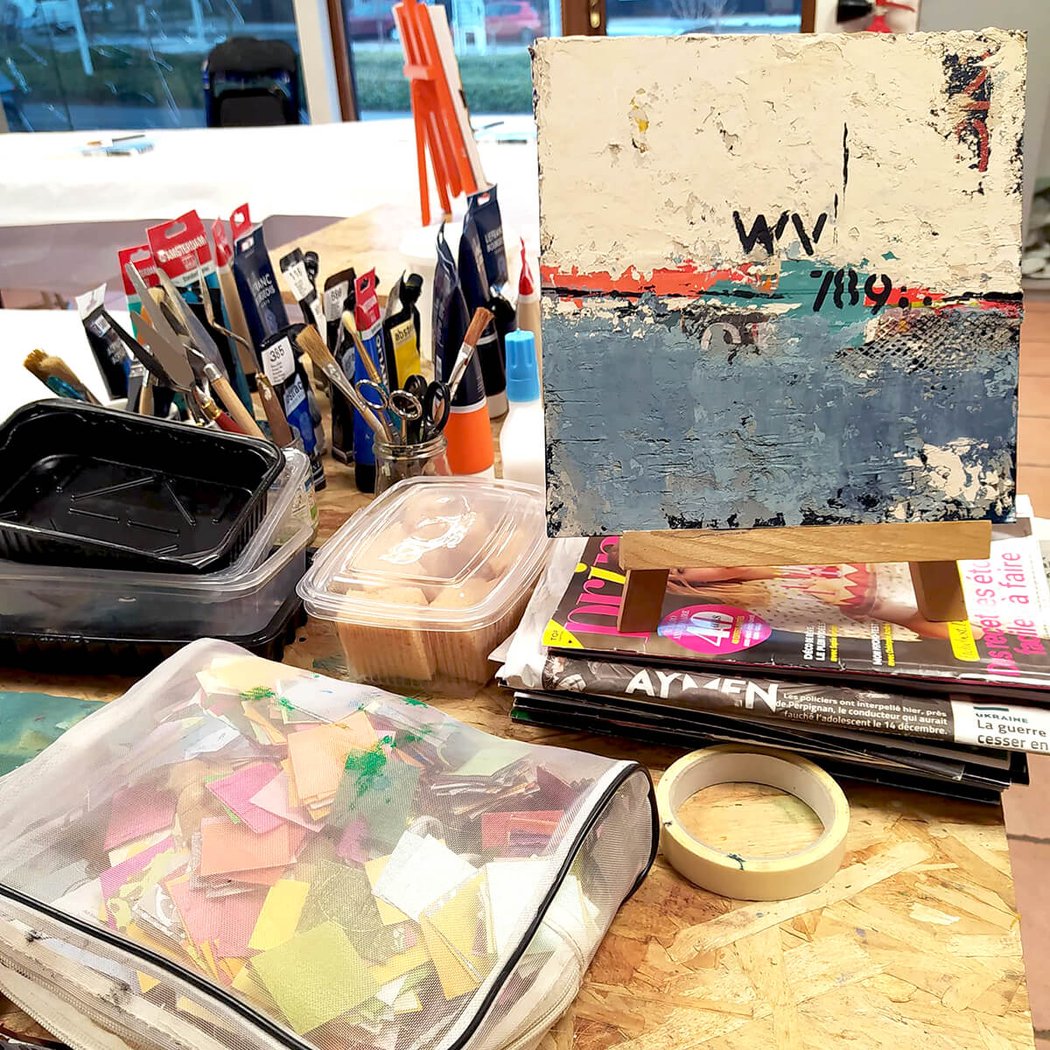 Atelier de Peinture Créative - Mix Média avec Sandie 2