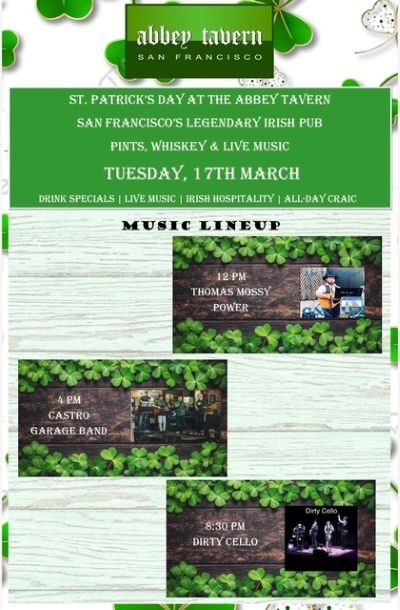 Live music all day for St. Patrick's Day 1