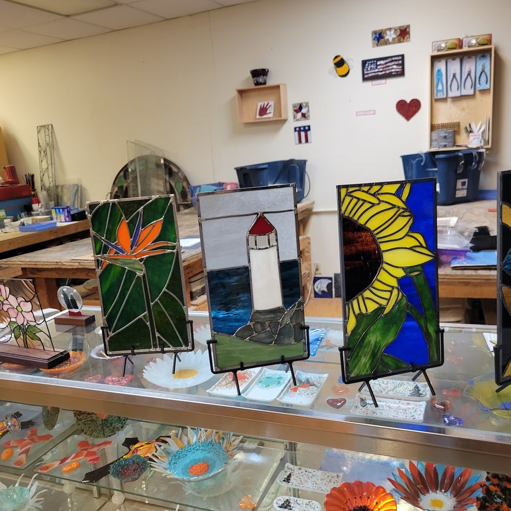 Stained Glass Heart Workshop with Fused Center 2