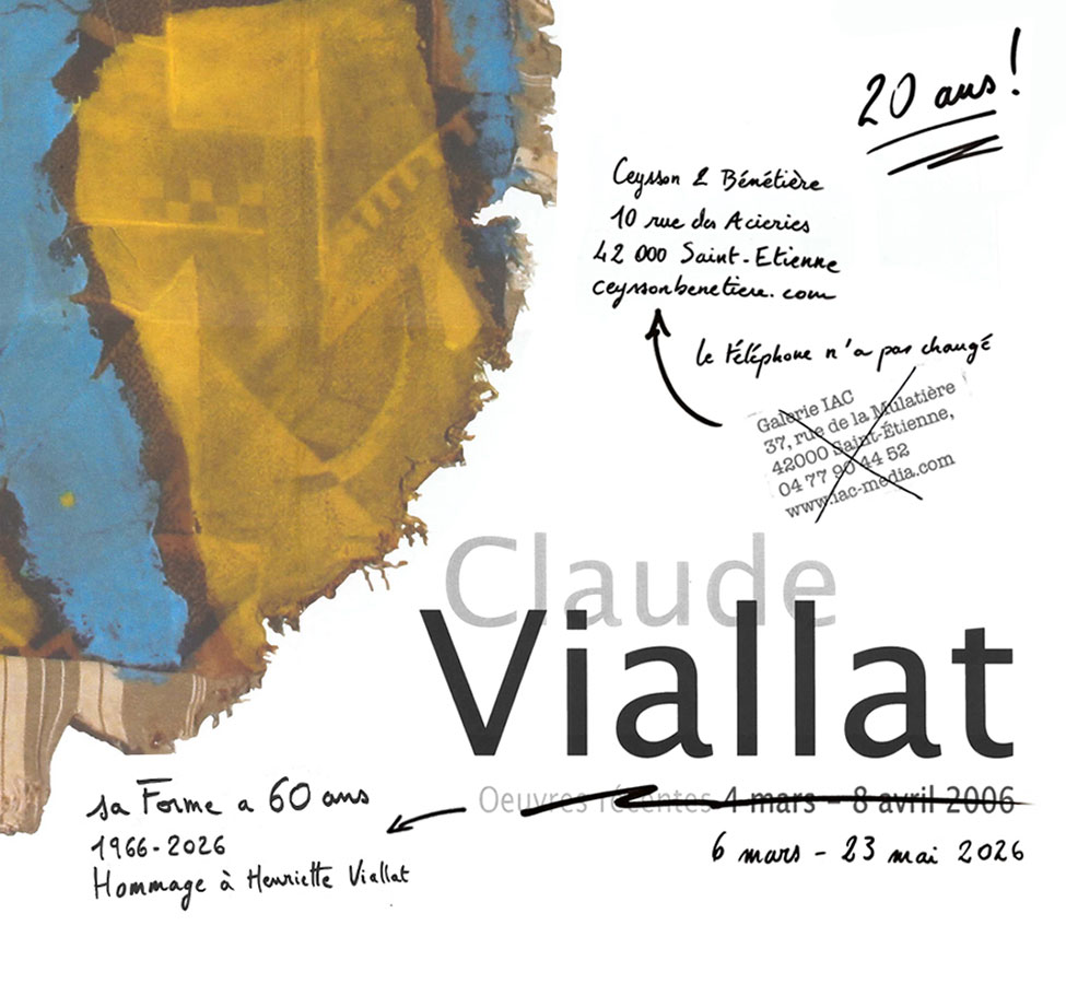 Claude Viallat – 1966-2026, Hommage à Henriette Viallat 1